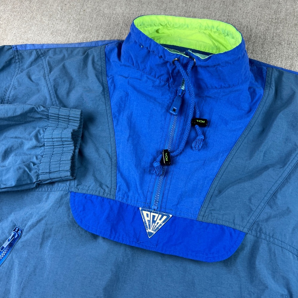 Vintage Pacific Coast Highway Windbreaker Anorak Jacket Mens Large 90s Beach
